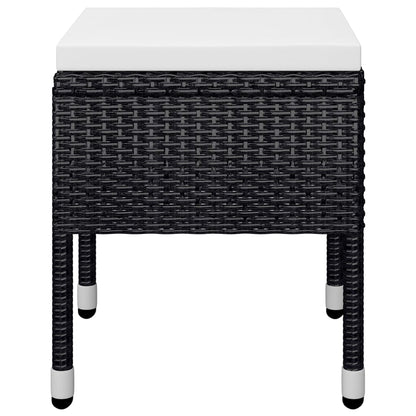 Juego De Comedor De Jardín 9 Piezas Negro / Vetonek_2