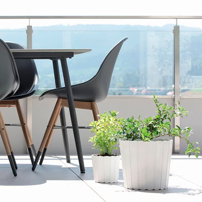 Maceta Boardee Basic 1,4l., Dimensiones (mm) 144x144x130, Color Blanco_3