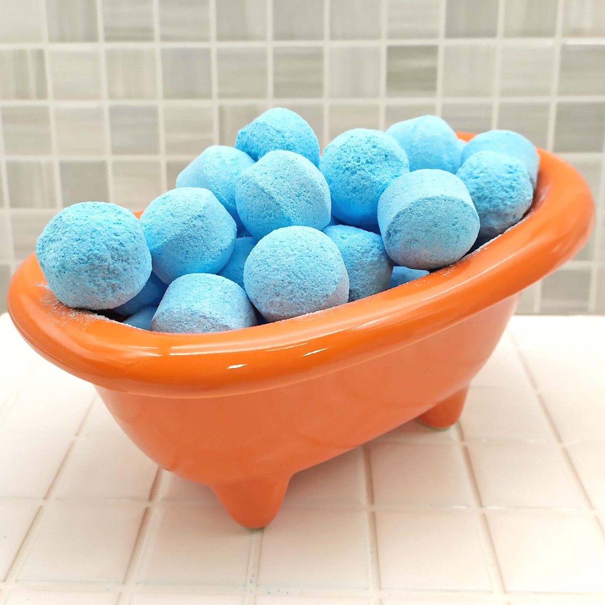 Caja 25 Mini Bombas Efervescentes Para Manicura Y Pedicura - Ablandan Durezas, Uñas Y Cutículas - Aroma Talco_5