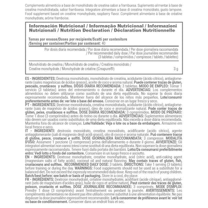 Creatina Monohidrato (creapure®) - 120 Tabletas Masticables - Frambuesa - Aumenta La Fuerza - Masmusculo_5