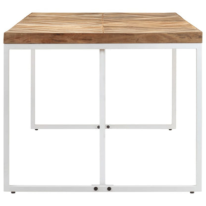 Mesa De Comedor Madera Maciza De Acacia Y Mango 180x90x76 Cm_1