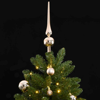 Vidaxl Árbol De Navidad Artificial Con Bisagras 300 Led Y Bolas 270 Cm_1