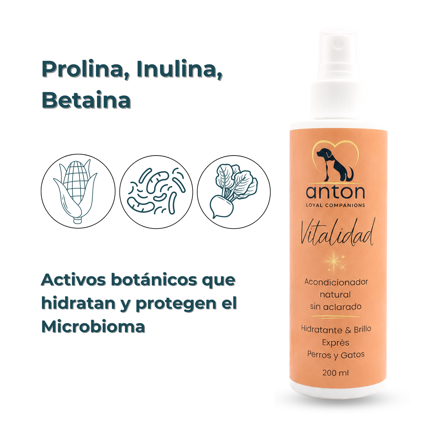 Acondicionador sin aclarado para el cuidado del pelaje de perros y gatos – Pack 2 x 200 ml_3