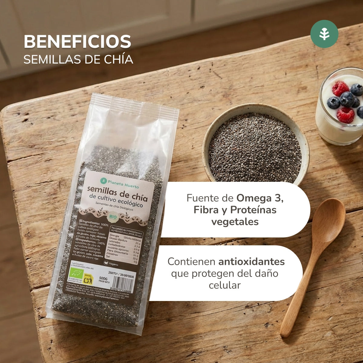 Semilla de chía ECO Planeta Huerto 500 g