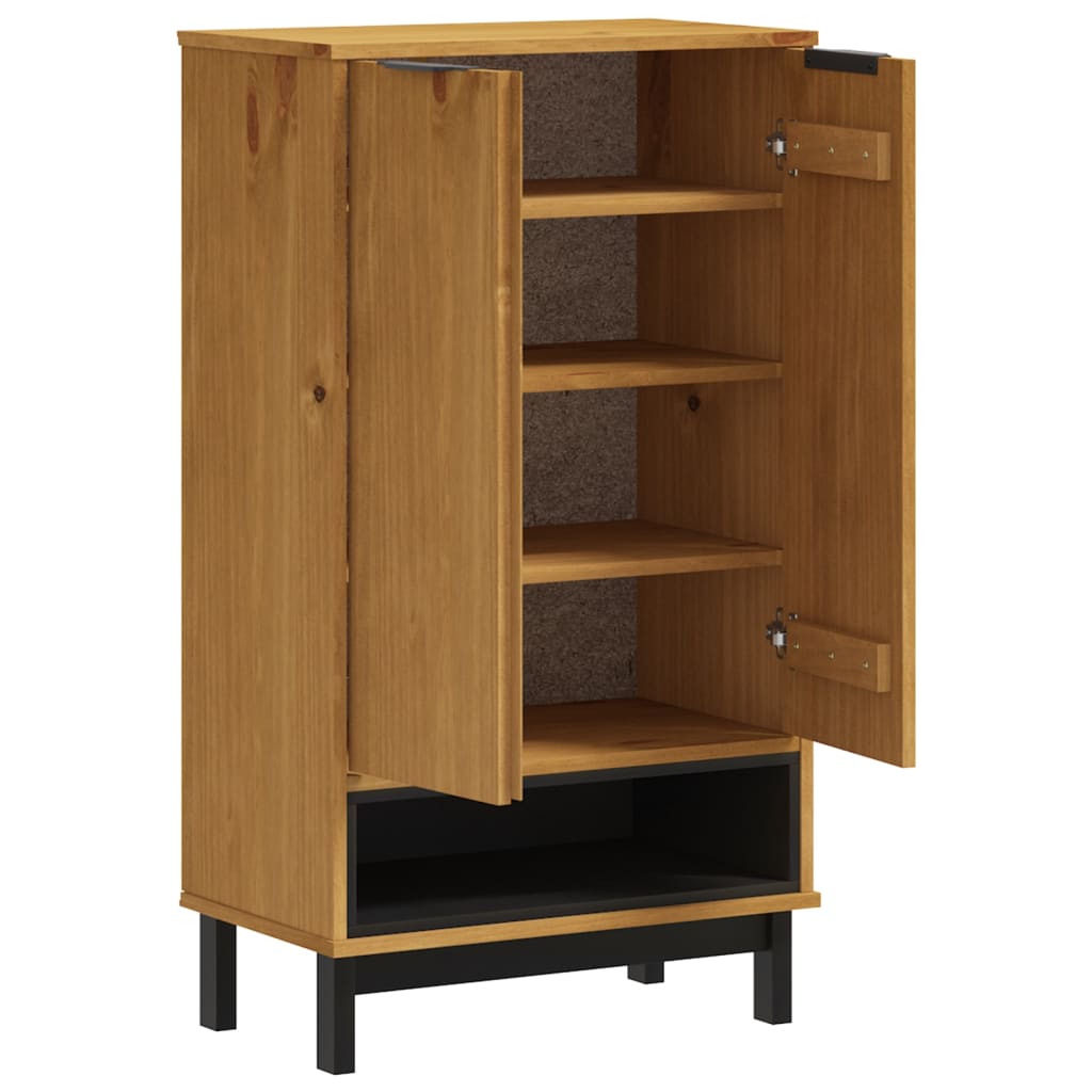 Zapatero Flam Madera Maciza De Pino 59,5x35x107 Cm / Vetonek_2