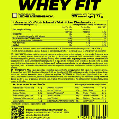 Whey Fit - 1kg - Leche Merengada - Aumenta La Masa Muscular - Masmusculo_5
