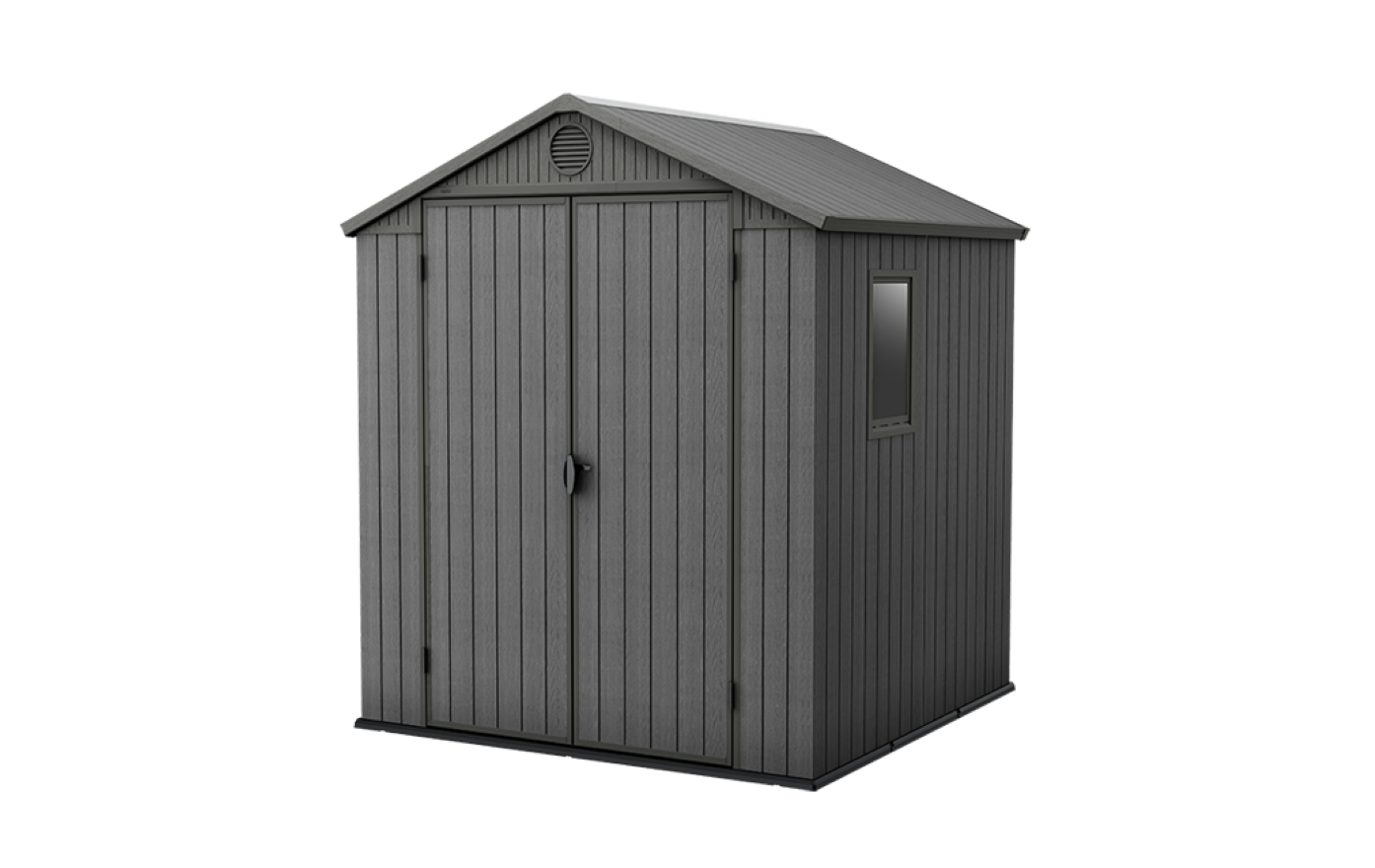 Caseta De Exterior Darwin 6x6 De Keter. 190x183x221 Cm - Gris