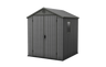 Caseta De Exterior Darwin 6x6 De Keter. 190x183x221 Cm - Gris