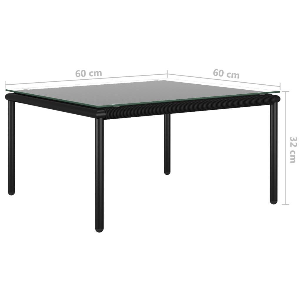 Vidaxl Juego De Muebles De Jardín 6 Piezas Con Cojines Pvc Negro_2