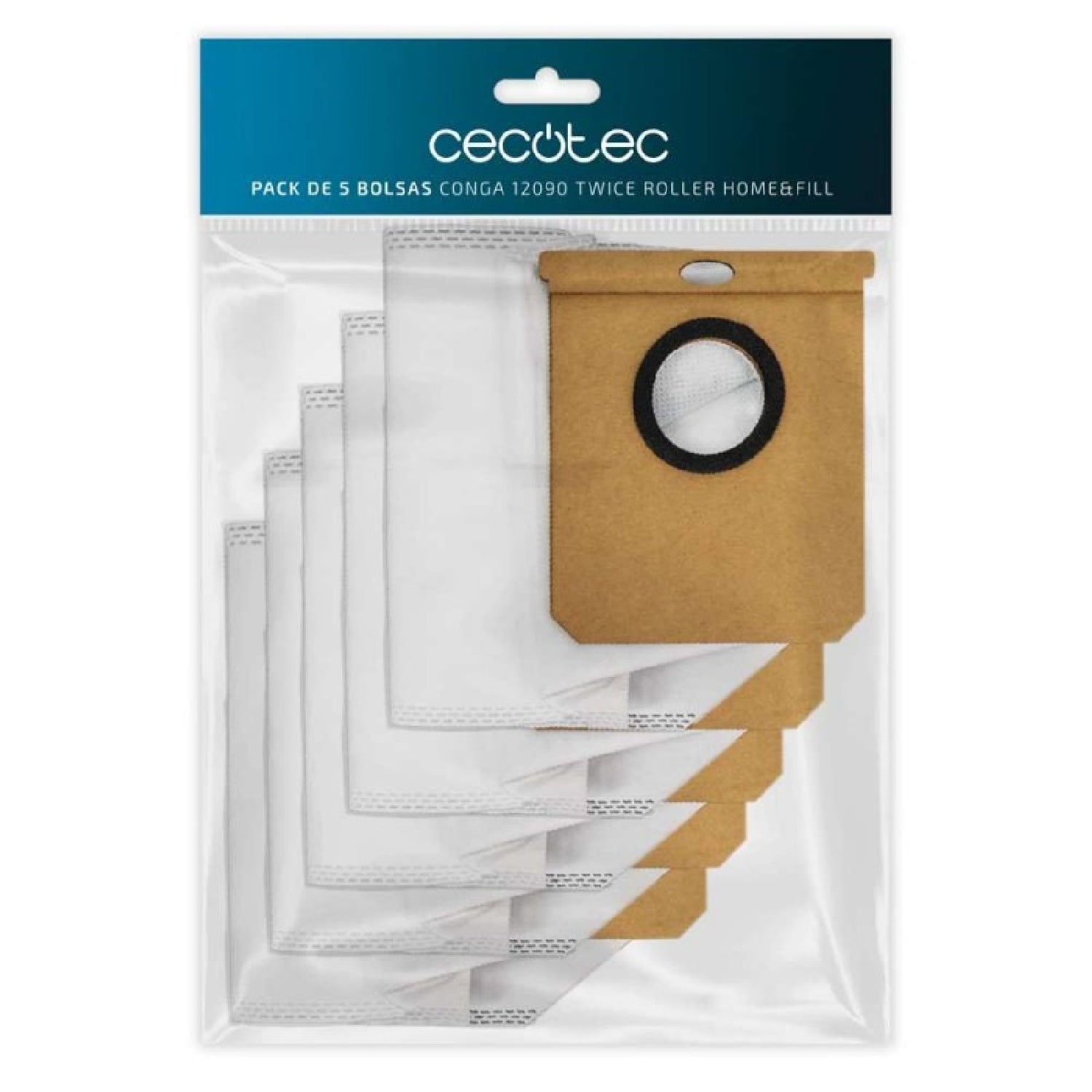 Cecotec Consumibles Pack De 5 Bolsas Para Conga 12090 Twice Roller Home&fill Cecotec_0
