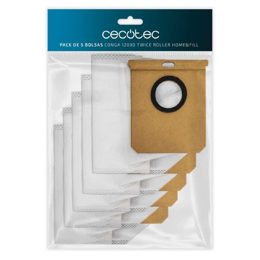 Cecotec Consumibles Pack De 5 Bolsas Para Conga 12090 Twice Roller Home&fill Cecotec_0