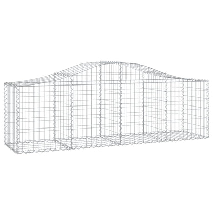 Cestas De Gaviones 7 Uds Forma De Arco Hierro 200x50x60/80 Cm_2