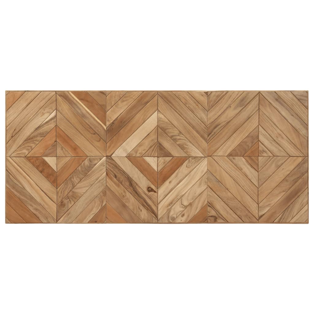 Mesa De Comedor Madera Maciza De Acacia Y Mango 160x70x76 Cm_2