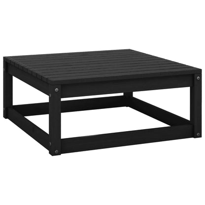 Vidaxl Taburetes De Jardín Con Cojines Madera Maciza De Pino Negro_1