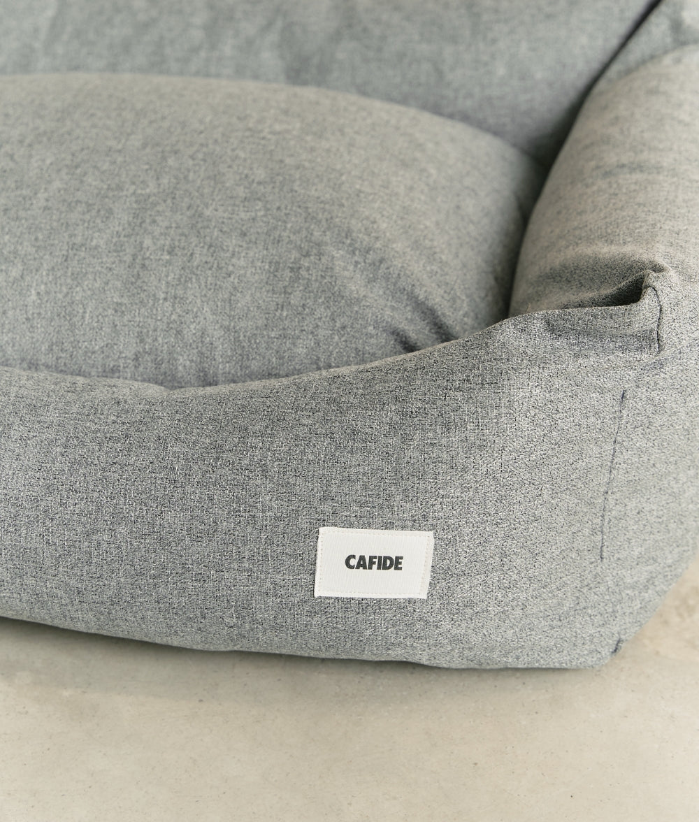Cafide Cama De Material Reciclado Para Perro Con Tejido Basic Gris. Modelo Snozy._1