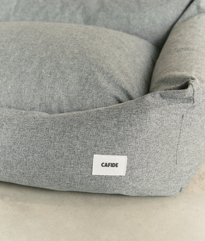 Cafide Cama De Material Reciclado Para Perro Con Tejido Basic Gris. Modelo Snozy.