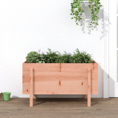 Arriate Elevado Jardín Madera Maciza Abeto Douglas 101x50x57 Cm_1
