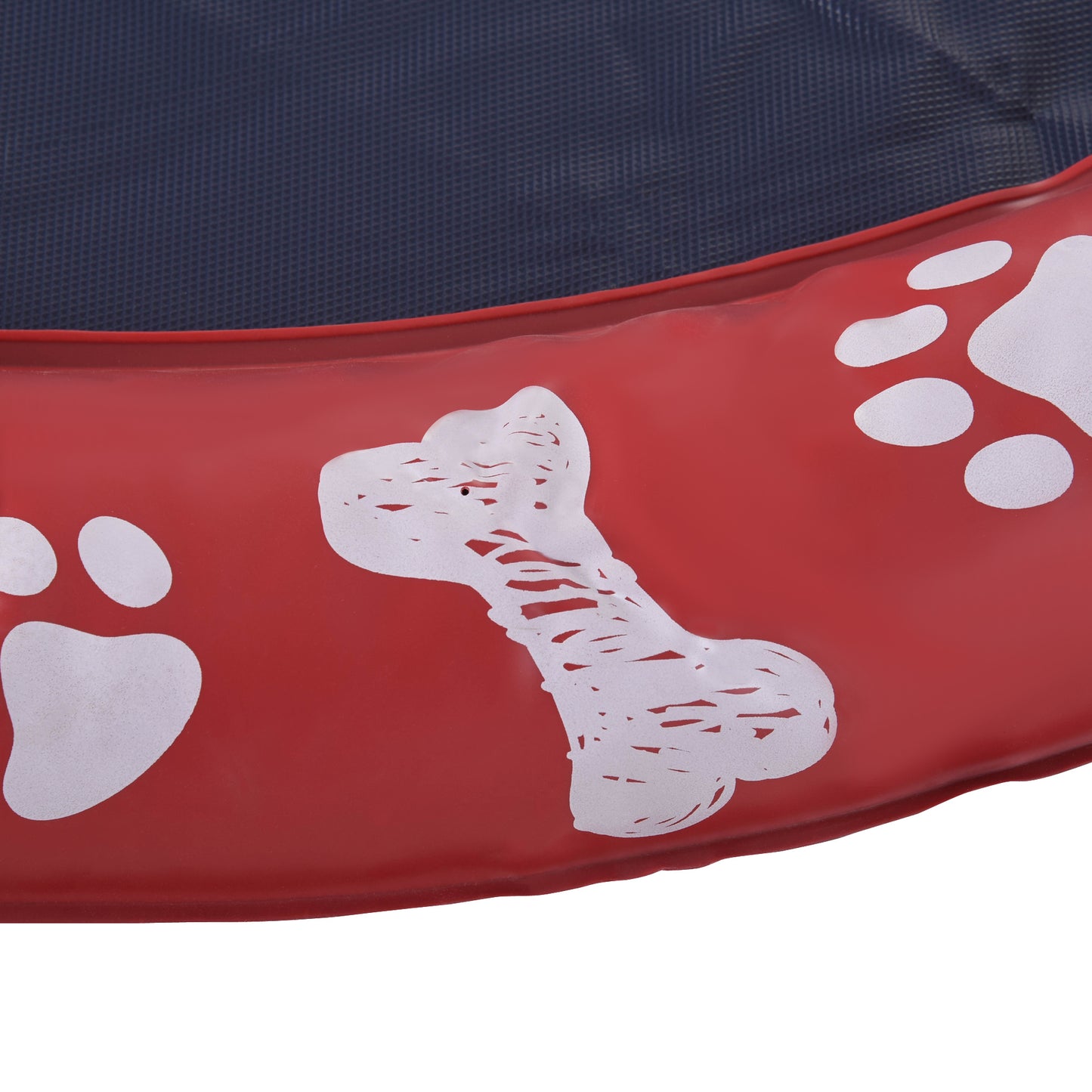 Pawhut Splash Pad Para Mascotas Ø170 Cm Con Bonito Estampado Rojo Y Azul_3
