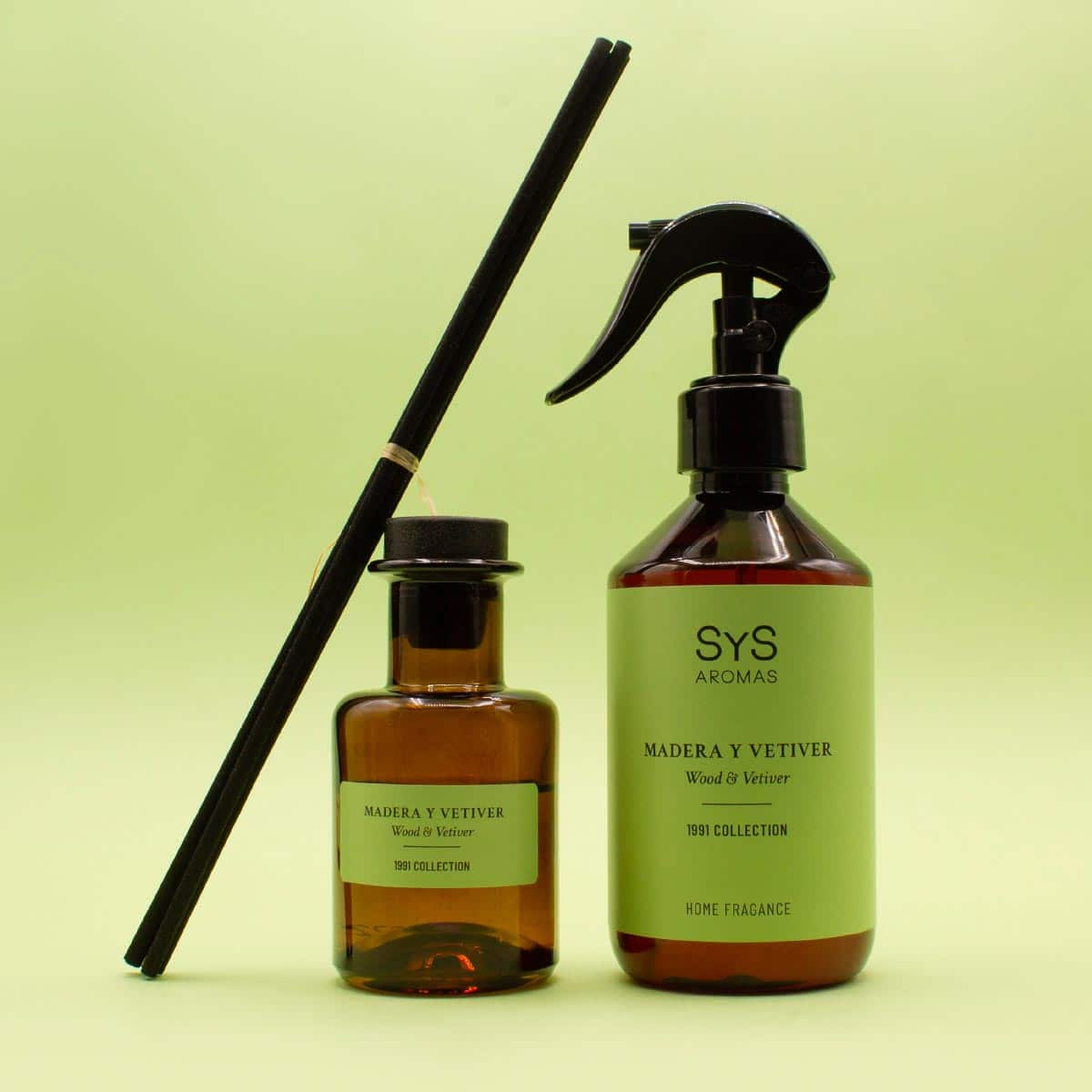 Ambientador Pulverizador Madera y Vetiver SYS Aromas 300 ml | Colección 1991 | Aroma Amaderado y Cítrico | Sofisticado_2
