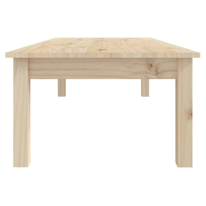 Mesa De Centro De Madera Maciza De Pino 110x50x30 Cm_2