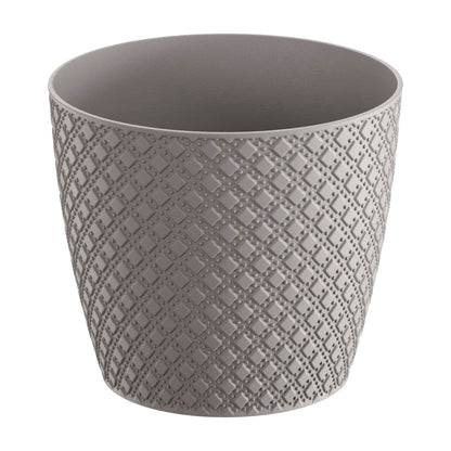 Maceta Orient 1l., Dimensiones (mm) 128x128x112, Color Gris Piedra_0