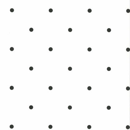 Noordwand Papel De Pared Fabulous World Dots Blanco Y Negro_1