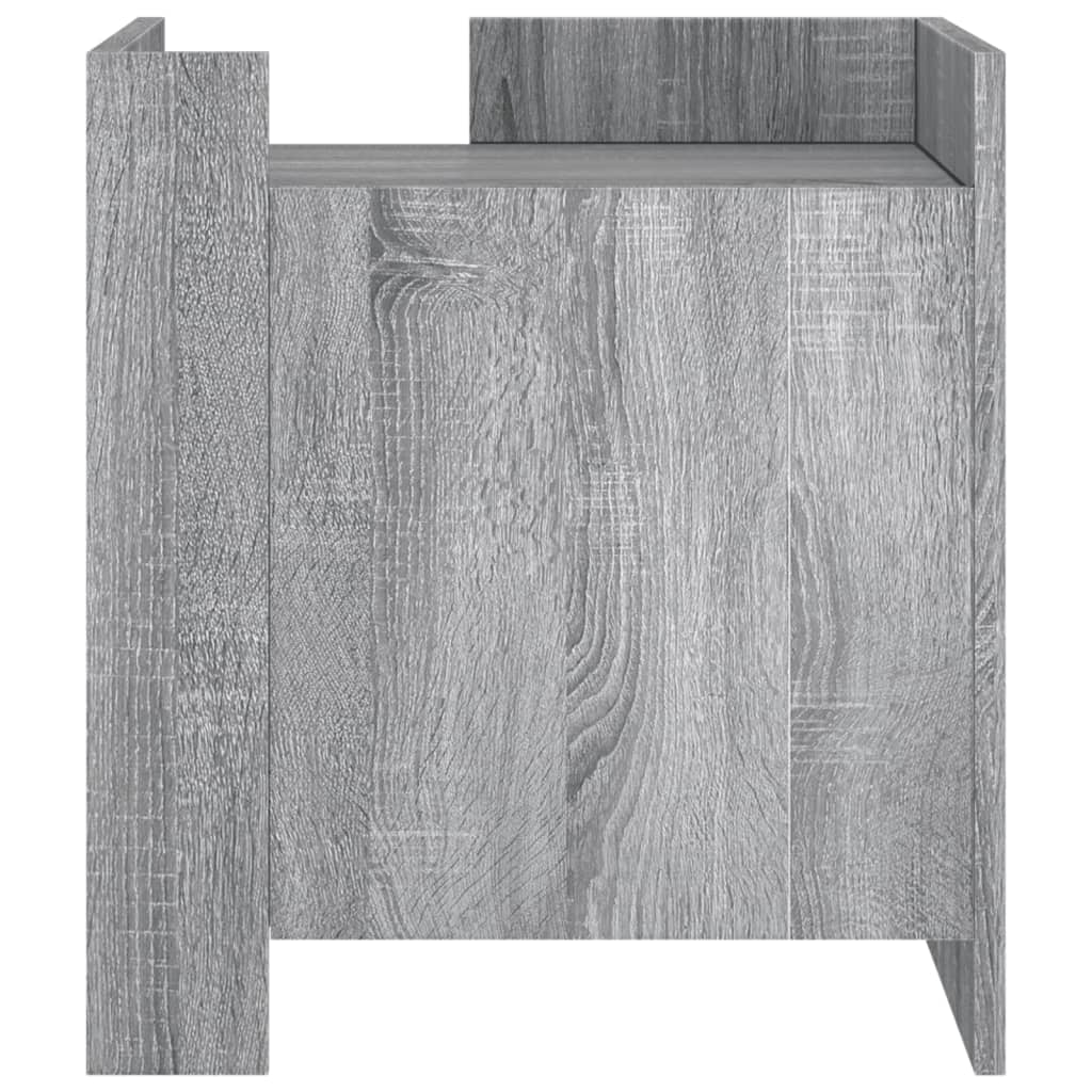 Mesita De Noche Madera De Ingeniería Gris Sonoma 45x50x50 Cm_2