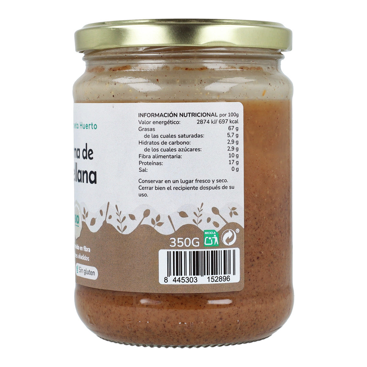 Pack 9x Crema de Avellanas ECO Planeta Huerto 350g