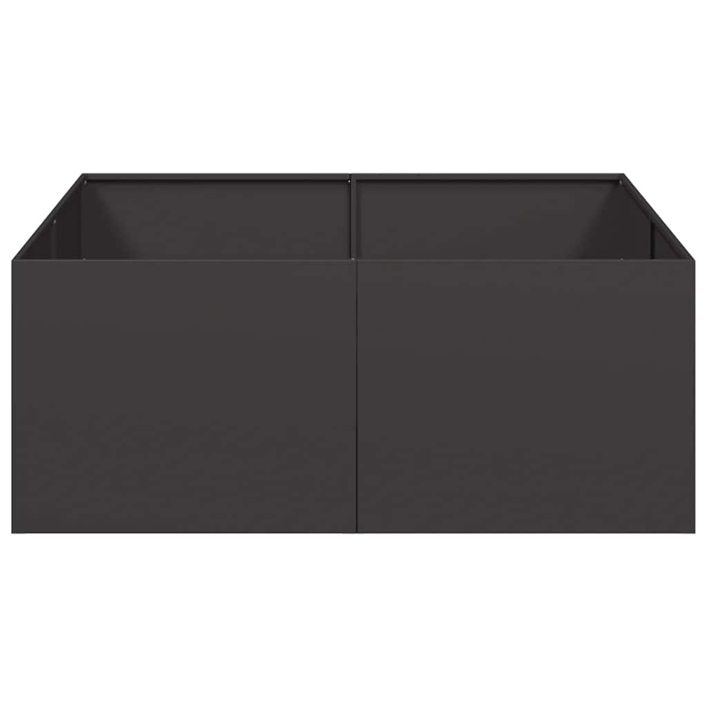 Jardinera Acero Negro 100x100x40 Cm_3