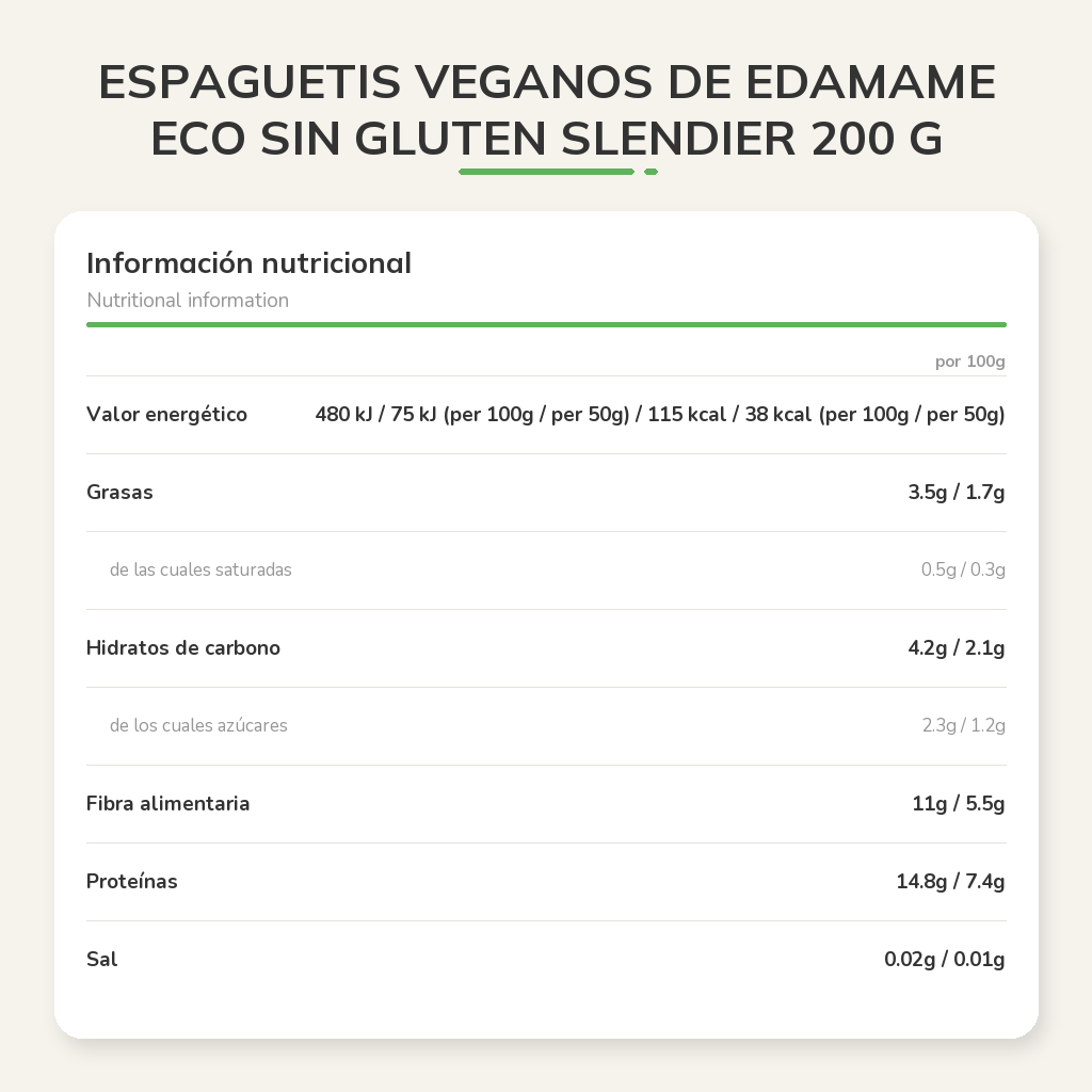 Información nutricional