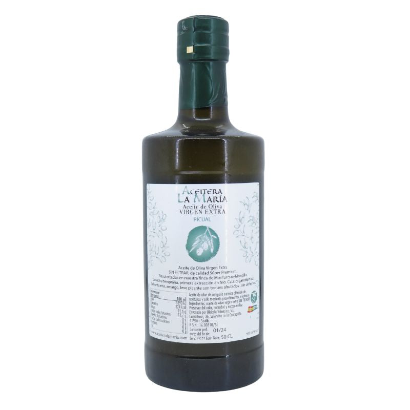 Aceite De Oliva Virgen Extra 50 Cl Cristal Picual Cosecha 2024/2025