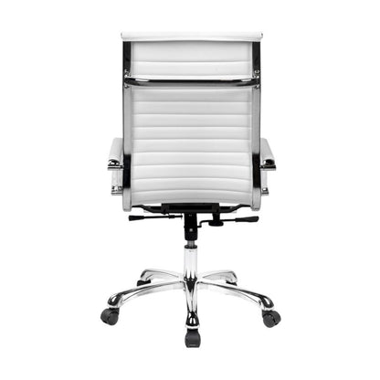 Silla De Oficina Boss Símil, Blanco, 57 X 104–112 X 66_5