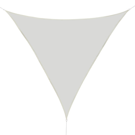Outsunny Toldo Vela Sombrilla Parasol Triangular De Poliéster 160g/m² Crema_0