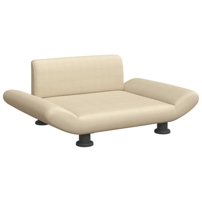 Cama Para Perros De Tela Crema 70x45x28 Cm / Vetonek_4