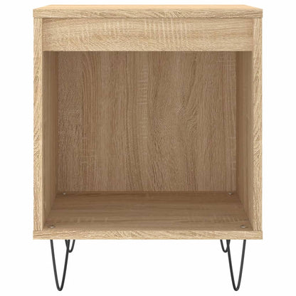 Mesita De Noche Madera De Ingeniería Roble Sonoma 40x35x50 Cm_2