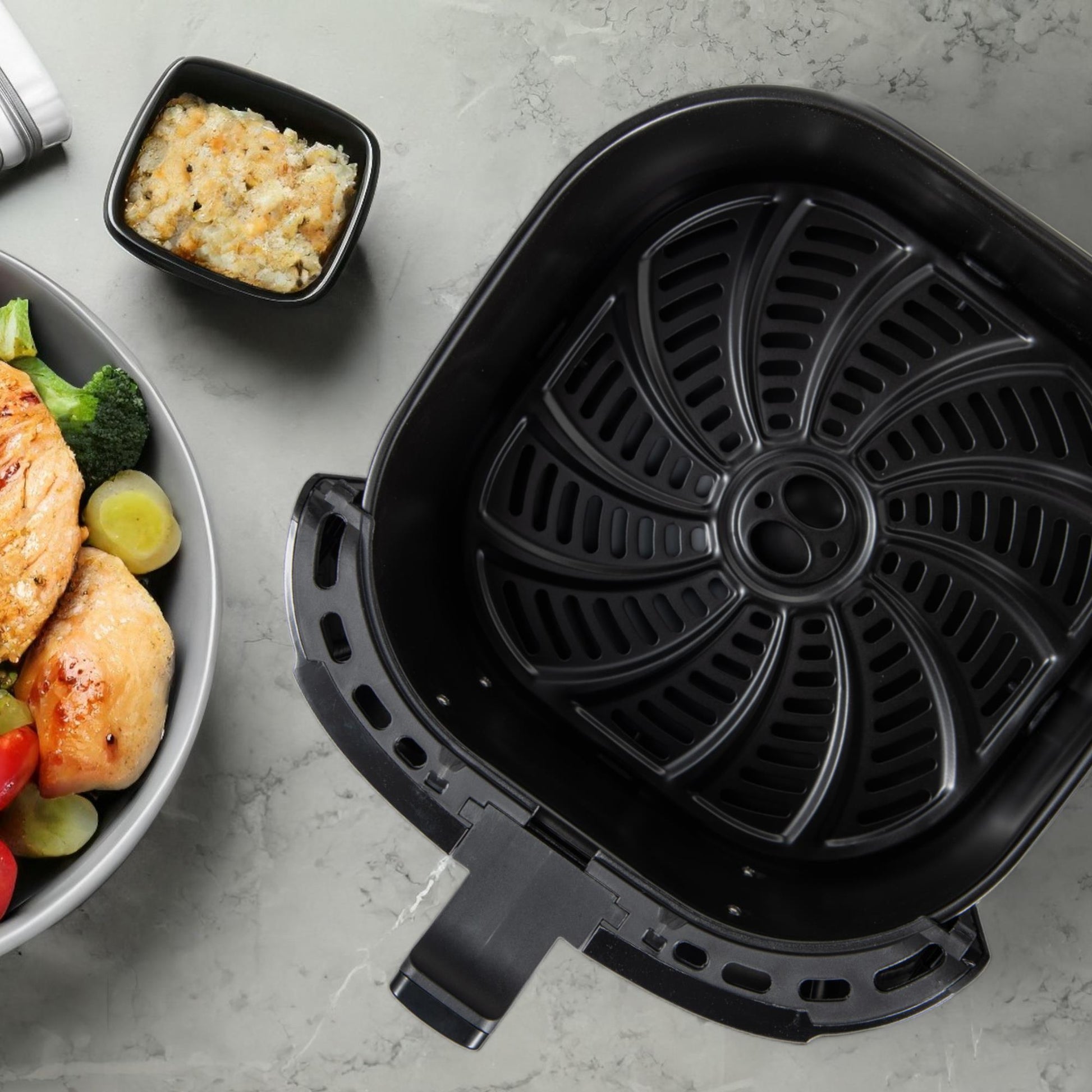 Freidora De Aire 6.9l 1800w Bergner Copperly Con Revest. Cerámico Y Temp. Ajustable_2