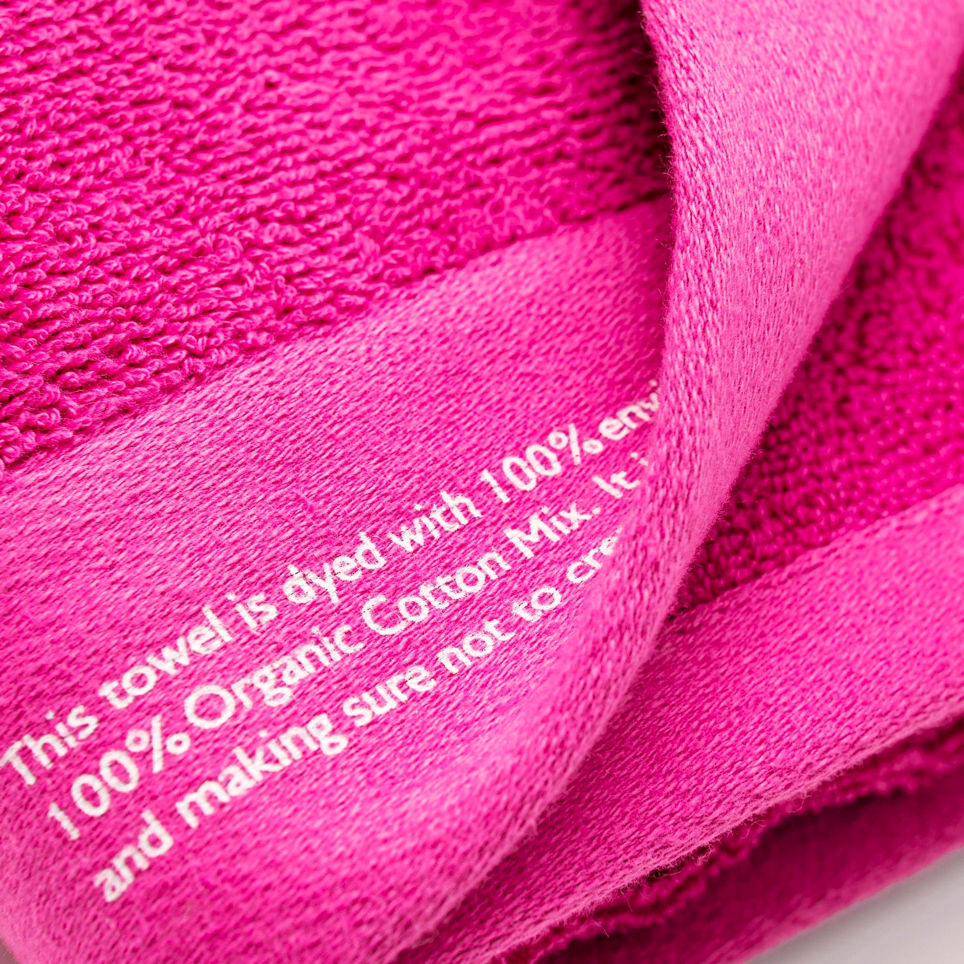Toalla 90x150 Algodón Orgánico 450gsm Fucsia Benetton_5