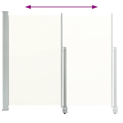 Vidaxl Toldo Lateral Retráctil Para Patio 140x300 Cm Crema_3