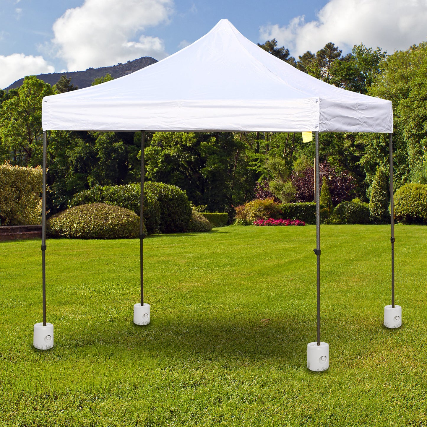 Outsunny Juego De 4 Pesos Para Carpas Rellenables De Agua Ø22/24x25 Cm Blanco_1