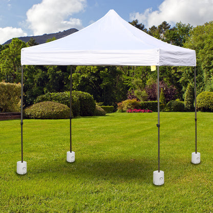 Outsunny Juego De 4 Pesos Para Carpas Rellenables De Agua Ø22/24x25 Cm Blanco_1