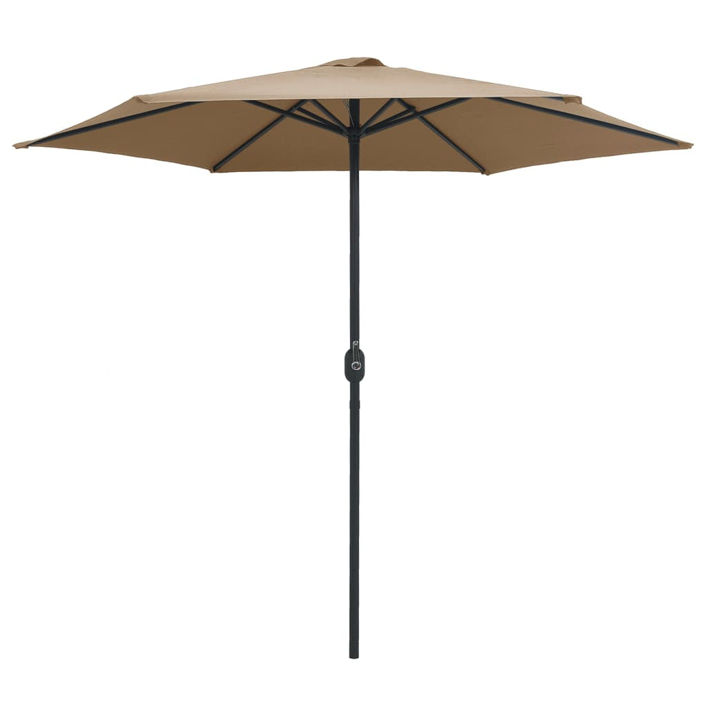 Vidaxl Sombrilla De Jardín Con Palo De Aluminio Taupe 270x246 Cm_1