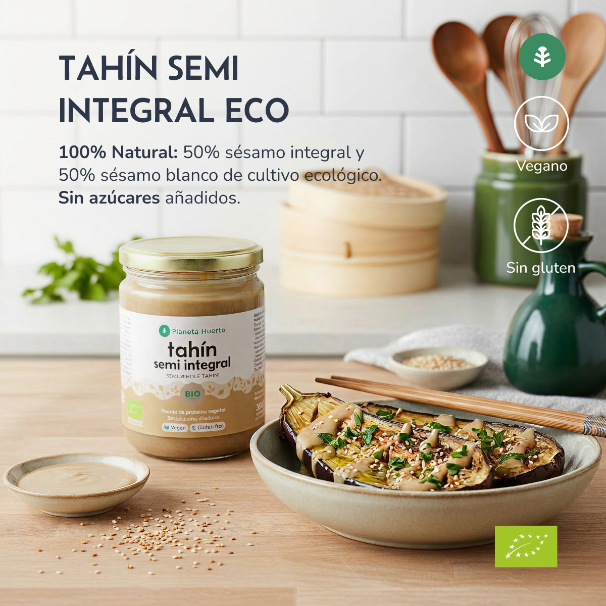 Tahín Semi Integral ECO Planeta Huerto 350g