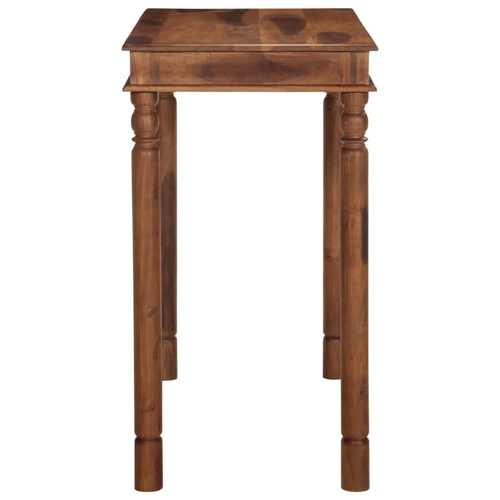 Mesa Alta De Madera Maciza De Acacia 120x60x107 Cm_1