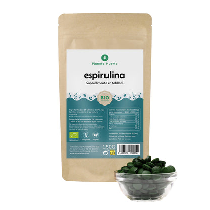 Espirulina 500mg BIO Planeta Huerto 300 tabletas