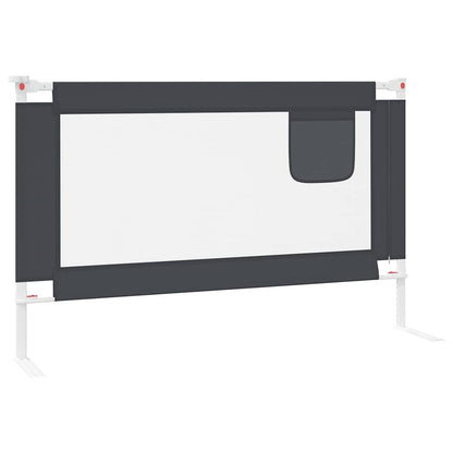 Vidaxl Barandilla De Seguridad Cama De Niño Gris Oscuro Tela 120x25 Cm_4