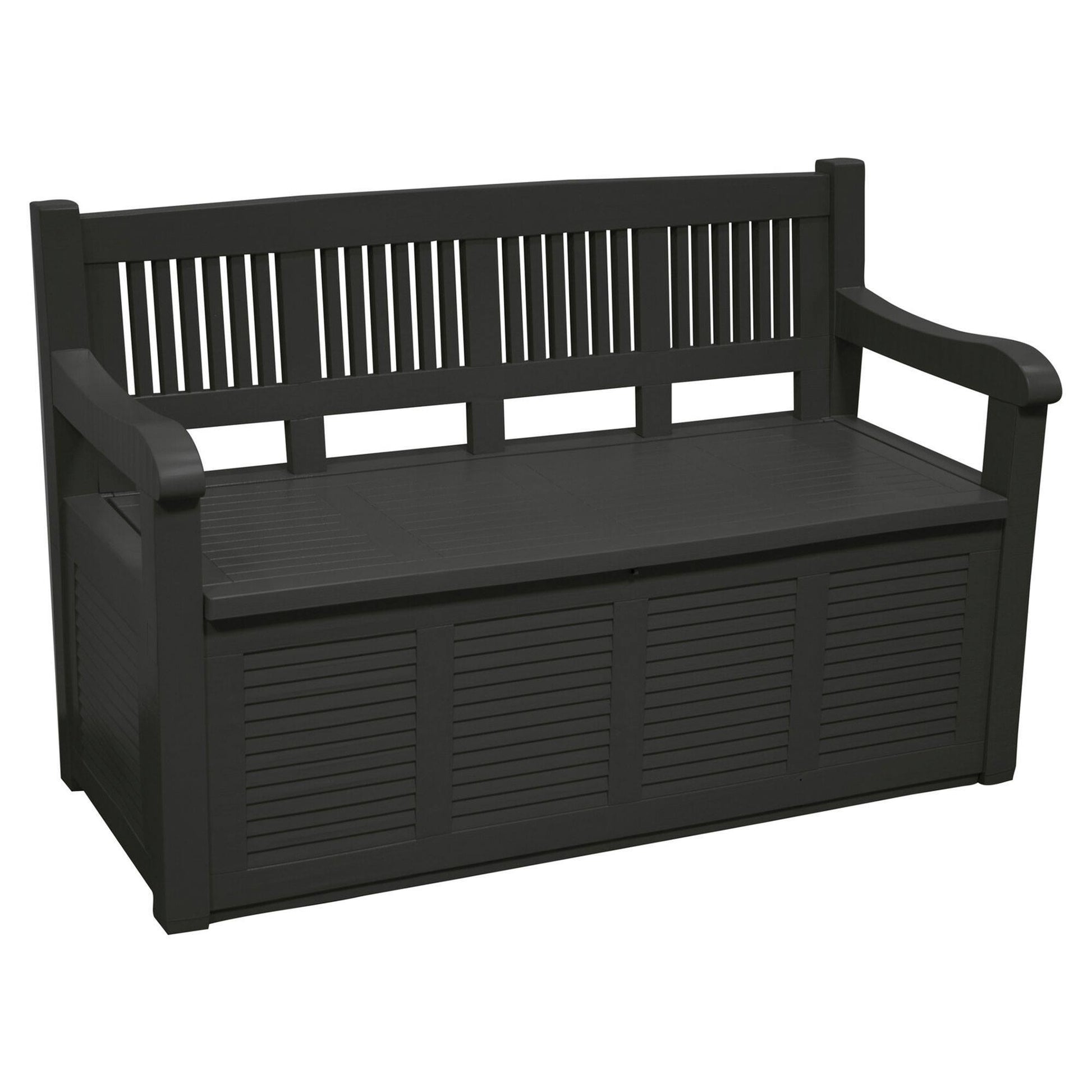 Well Home Banco-baúl Pasillero En Madera 280l Color Gris 130x60x85cm