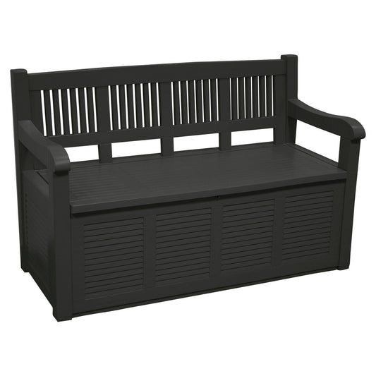 Well Home Banco-baúl Pasillero En Madera 280l Color Gris 130x60x85cm