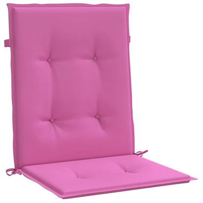 Vidaxl Cojines Para Silla Con Respaldo Bajo 6 Uds Tela Rosa_3