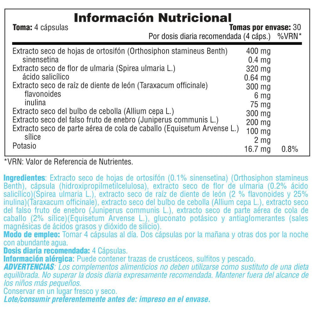 Water Loss - 120 Cápsulas Vegetales - Diuréticos - Smart Supplements_4