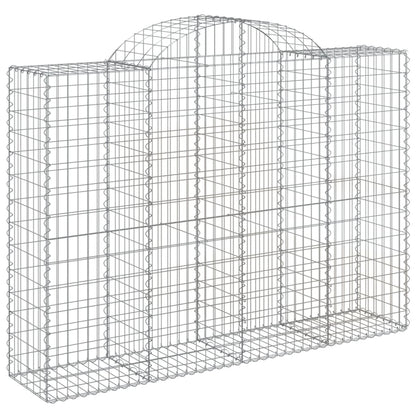 Cestas Gaviones 30 Uds Forma De Arco Hierro 200x50x140/160 Cm_2